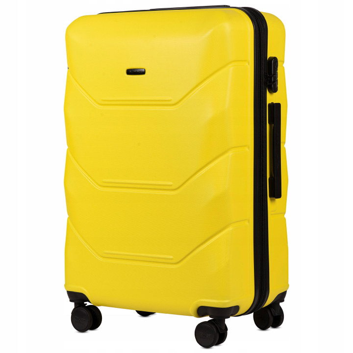 Walizka WINGS duża 148 L YELLOW 78 cm x 49 cm x 29 cm 97 l ABS