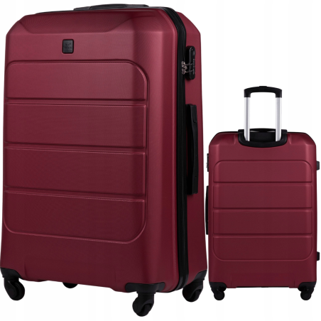 WINGS DUŻA WALIZKA RODZINNA GAN01-L-MAROON 97L