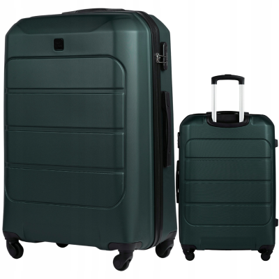Wings Walizka twarda duża ABS GAN01-L-D.GREEN 97L