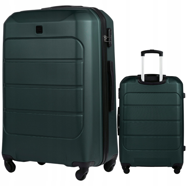 Wings Walizka twarda duża ABS GAN01-L-D.GREEN 97L