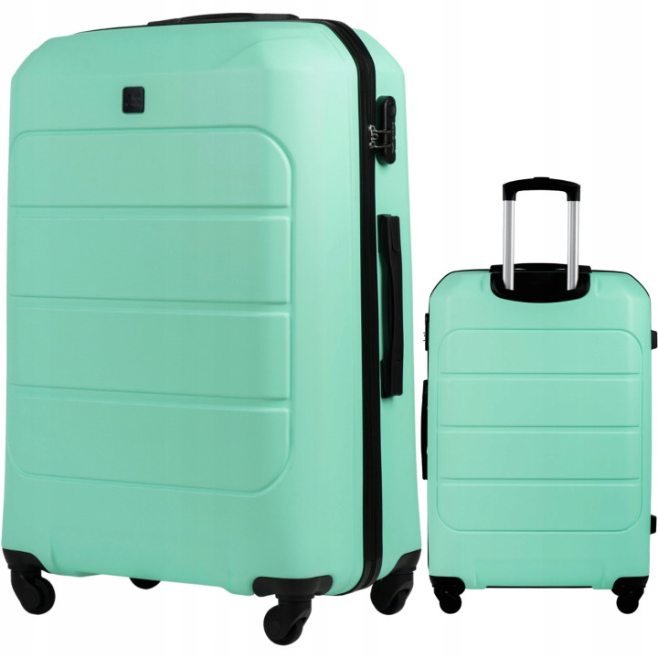 Wings Walizka twarda duża ABS GAN01-L-L.GREEN 97 l