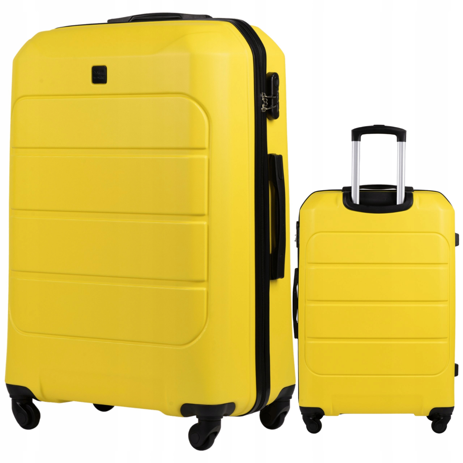 Wings Walizka twarda duża ABS GAN01-L-YELLOW 97 l