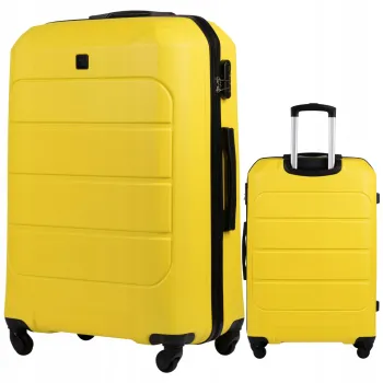 Wings Walizka twarda duża ABS GAN01-L-YELLOW 97 l