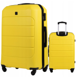 Wings Walizka twarda duża ABS GAN01-L-YELLOW 97 l