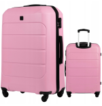 Wings Walizka twarda duża ABS GAN01-L-L.PINK 97 l
