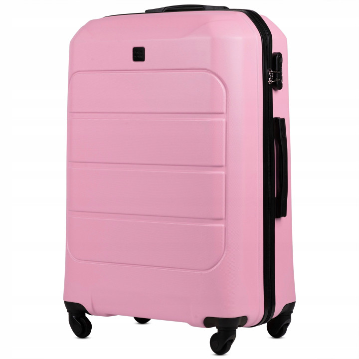 Wings Walizka twarda duża ABS GAN01-L-L.PINK 97 l