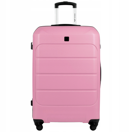Wings Walizka twarda duża ABS GAN01-L-L.PINK 97 l