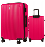 Walizka XXL Duża bagaż na 4 kółkach ABS+ REJESTROWANA TWARDA pojemna WINGS