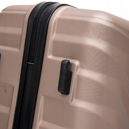 Walizka twarda duża ABS PEA01-L-CHAMPAGNE 97 l