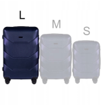 Walizka WINGS twarda duża ABS 148 L BLUE 97 l