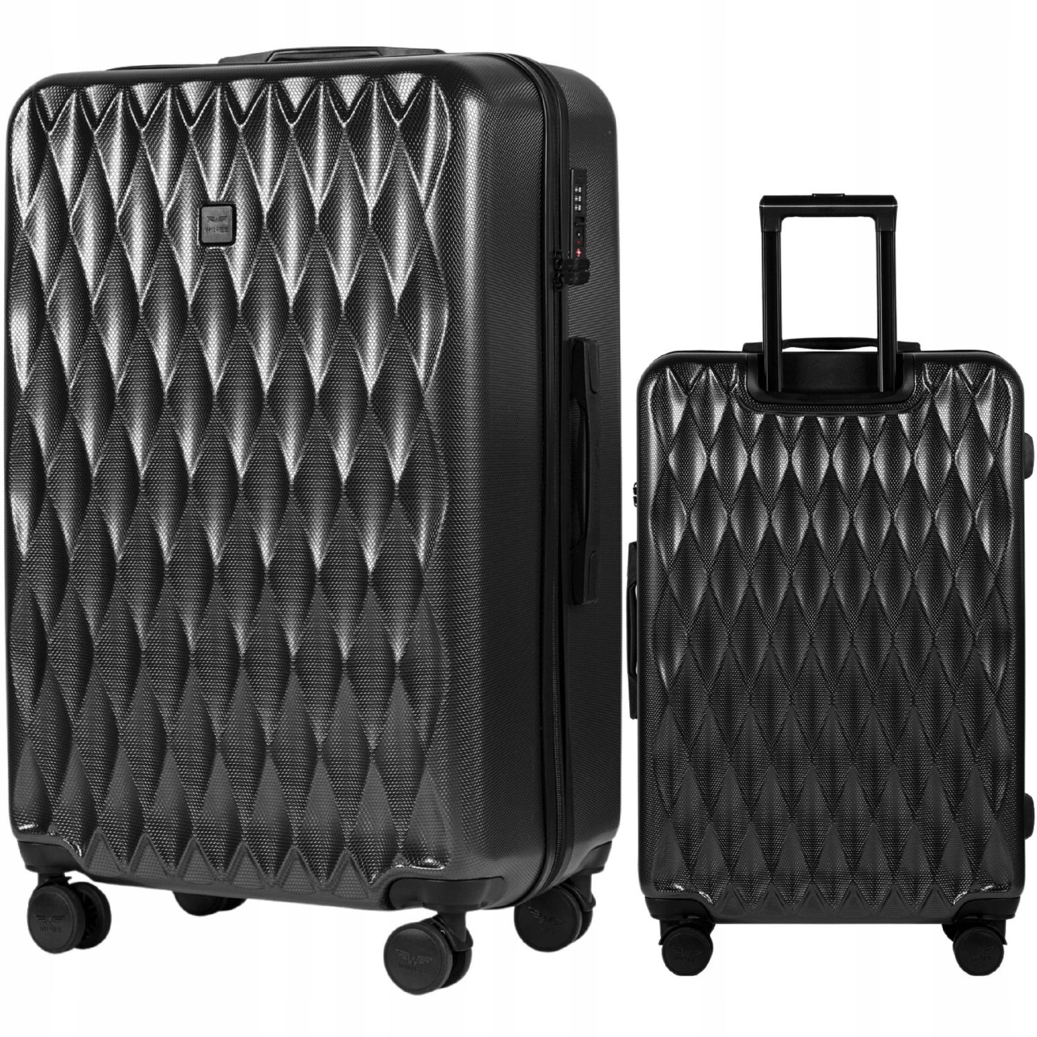 Walizka twarda duża poliwęglan (polikarbonat) PC190 L DARK GREY 97 l