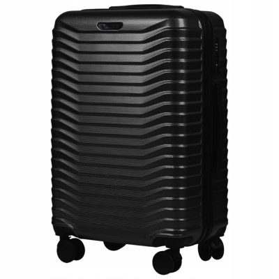 Walizka twarda duża Wings poliwęglan (polikarbonat) PC140 L BLACK 97 l