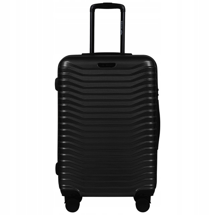 Walizka twarda duża Wings poliwęglan (polikarbonat) PC140 L BLACK 97 l