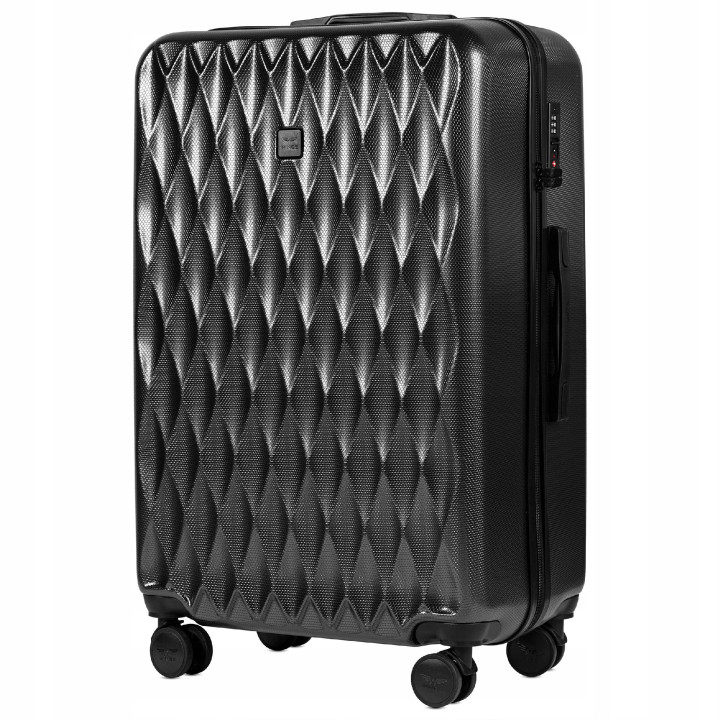 Walizka twarda duża poliwęglan (polikarbonat) PC190 L DARK GREY 97 l