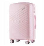Walizka duża Wings polipropylen DQ181-03 L WHITE PINK 100 l