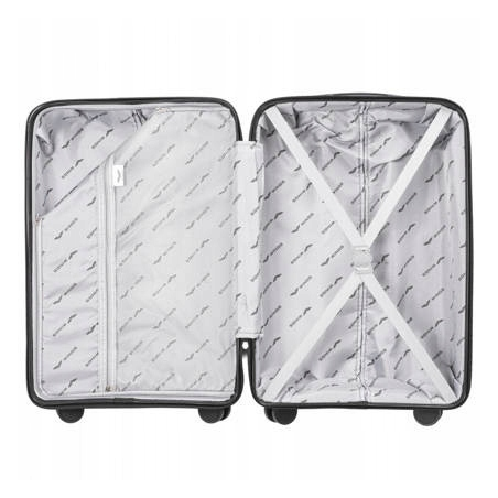 Walizka duża Wings polipropylen DQ181-03 L WHITE PINK 100 l