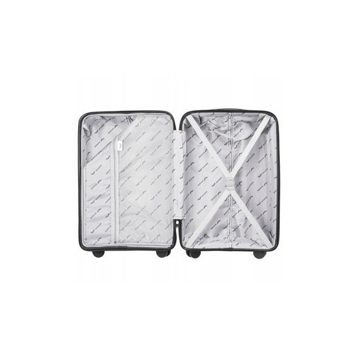 Walizka duża Wings polipropylen DQ181-03 L WHITE PINK 100 l