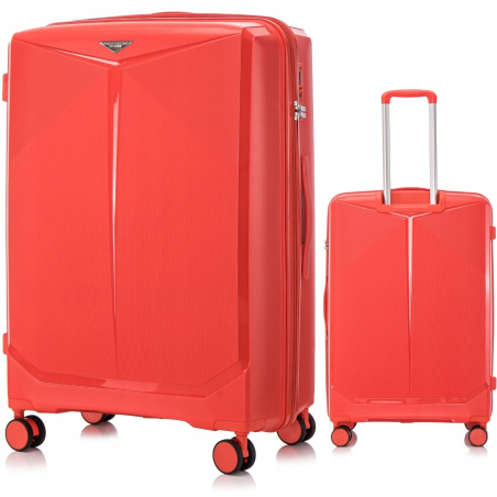 Walizka WINGS duża polipropylen PAPROCKI&BRZOZOWSKI CKT01 L RED 97 l