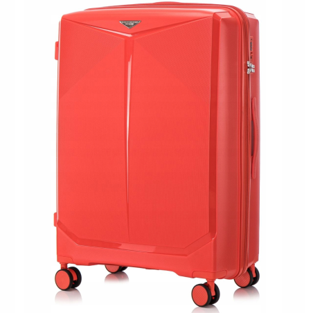 Walizka WINGS duża polipropylen PAPROCKI&BRZOZOWSKI CKT01 L RED 97 l