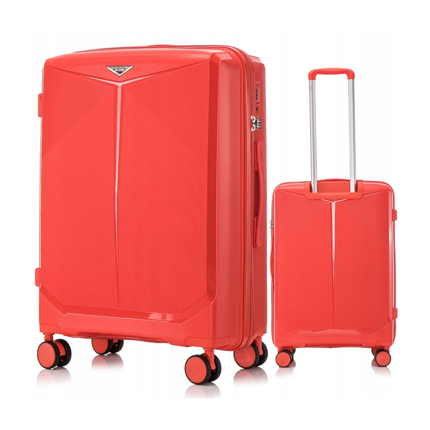 Walizka WINGS duża polipropylen PAPROCKI&BRZOZOWSKI CKT01 M RED 63L