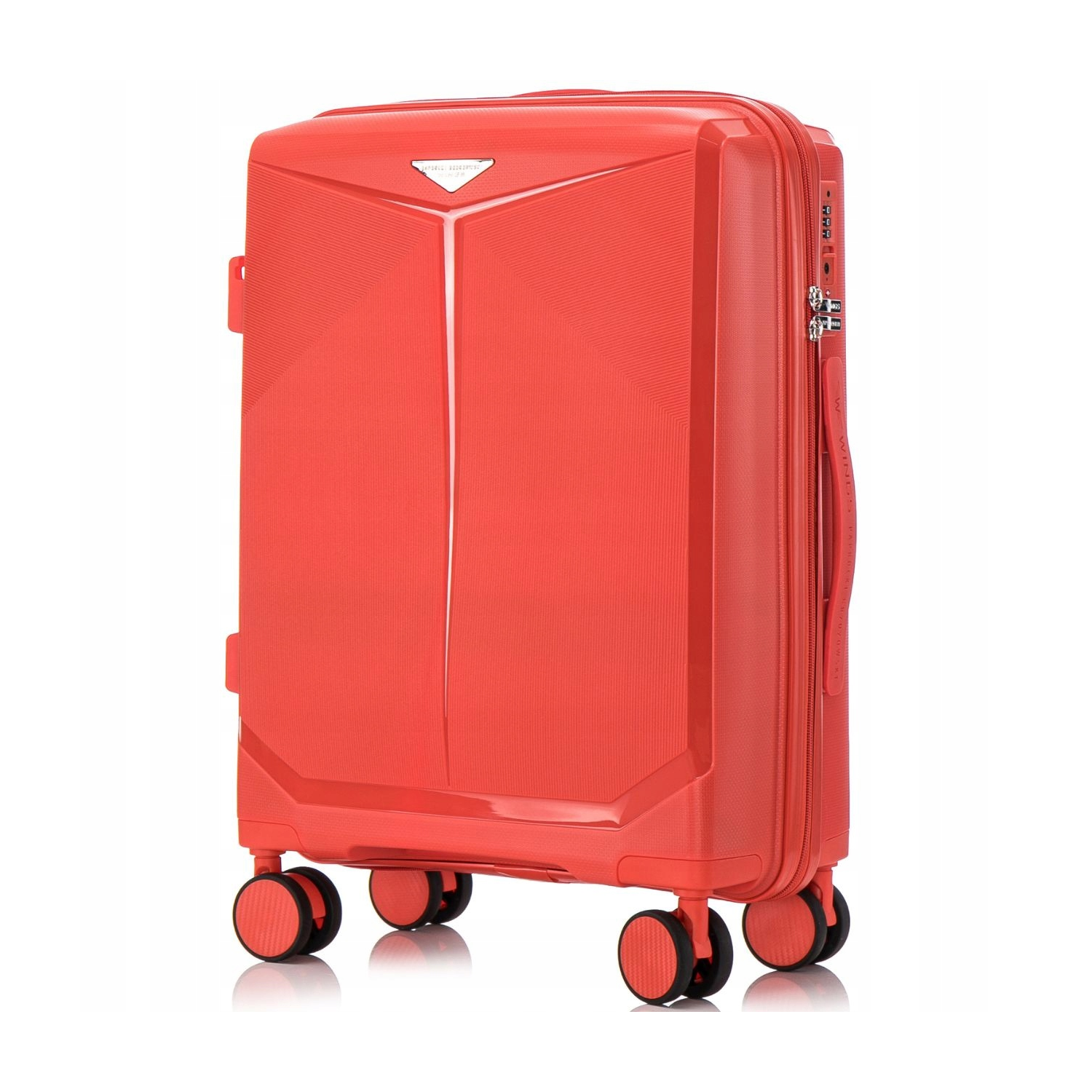 Walizka WINGS duża polipropylen PAPROCKI&BRZOZOWSKI CKT01 S RED 38L