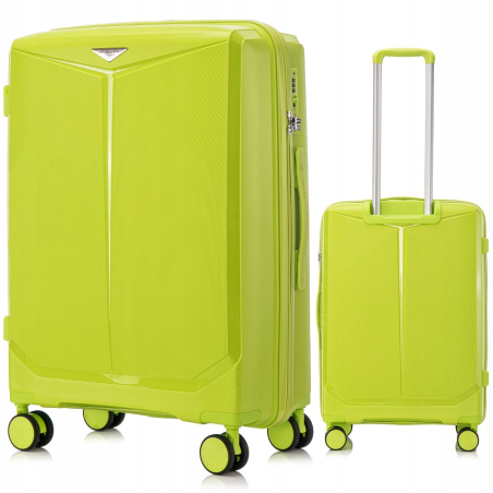 Walizka WINGS duża polipropylen PAPROCKI&BRZOZOWSKI CKT01 M GREEN 63L