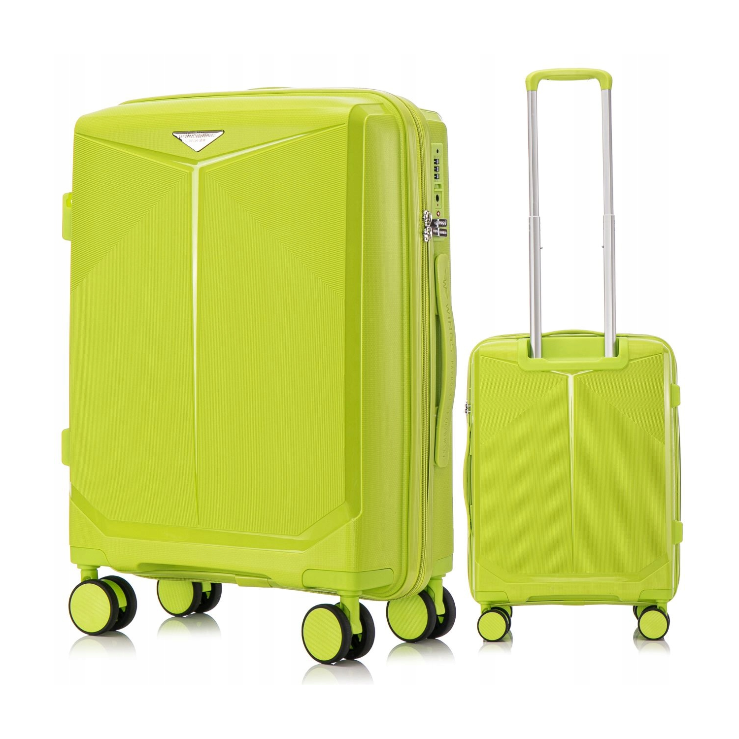 Walizka WINGS duża polipropylen PAPROCKI&BRZOZOWSKI CKT01 S GREEN 38L