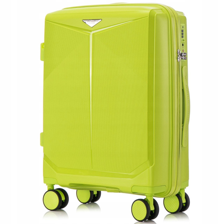 Walizka WINGS duża polipropylen PAPROCKI&BRZOZOWSKI CKT01 S GREEN 38L