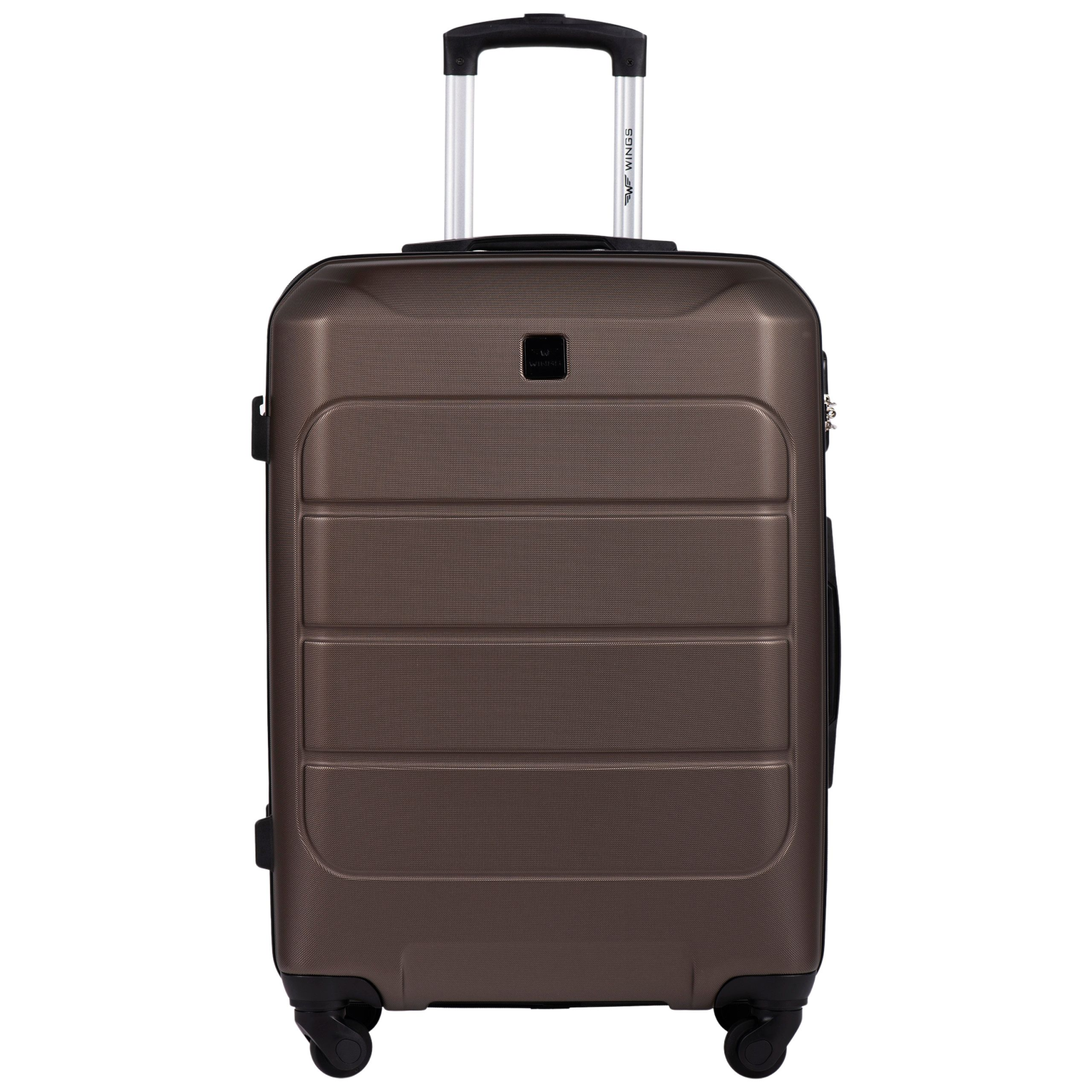 Wings Walizka twarda duża ABS GAN01-L-COFFEE 97 l