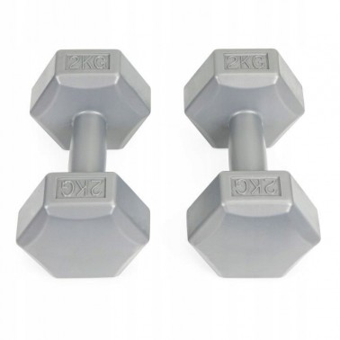 Hantle fitness zestaw ciężarki 2x 2kg szare