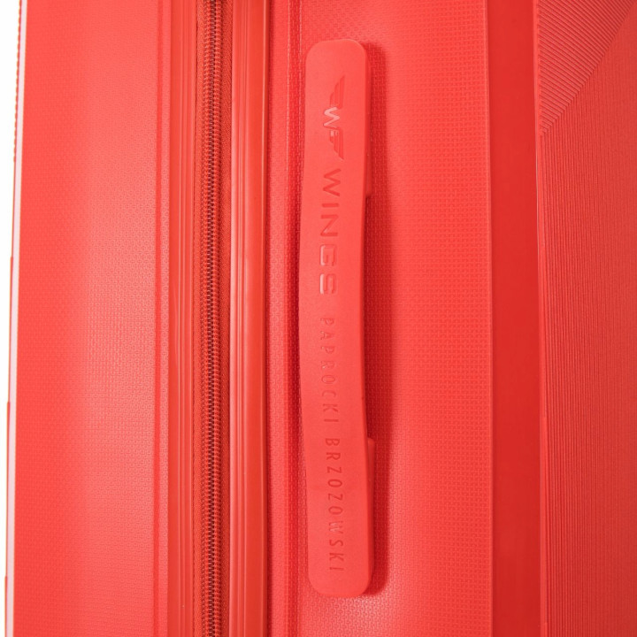 Walizka WINGS duża polipropylen PAPROCKI&BRZOZOWSKI CKT01 M RED 63L