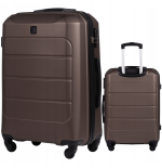 Wings Walizka twarda duża ABS GAN01-L-COFFEE 97 l