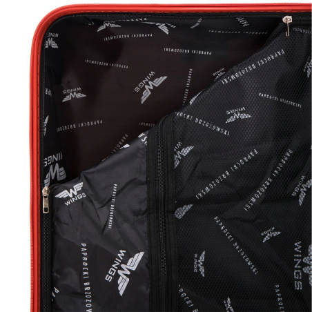 Walizka WINGS duża polipropylen PAPROCKI&BRZOZOWSKI CKT01 M RED 63L