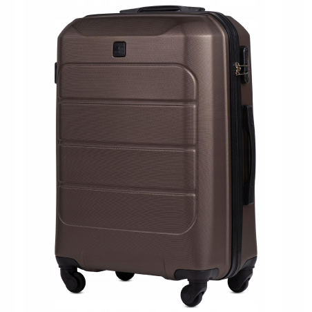 Wings Walizka twarda duża ABS GAN01-L-COFFEE 97 l