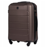 Wings Walizka twarda duża ABS GAN01-L-COFFEE 97 l
