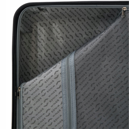 Walizka WINGS twarda duża ABS KST01 L ROSE GOLD 97 l