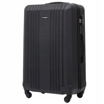 Walizka WINGS twarda duża ABS KST01 L BLACK 97 l