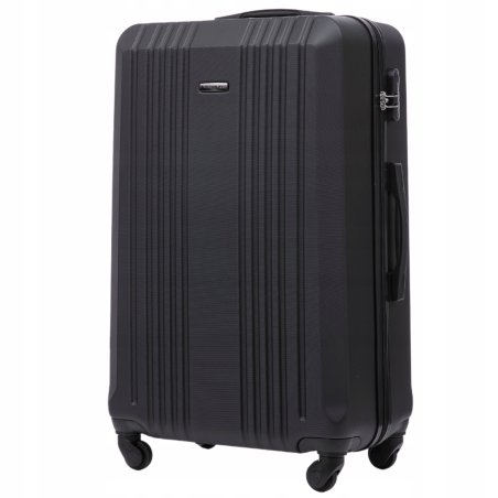 Walizka WINGS twarda duża ABS KST01 L BLACK 97 l