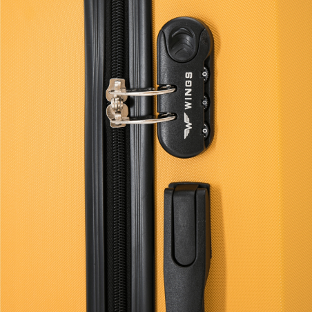 Walizka WINGS twarda duża ABS KST01 L BLACK 97 l