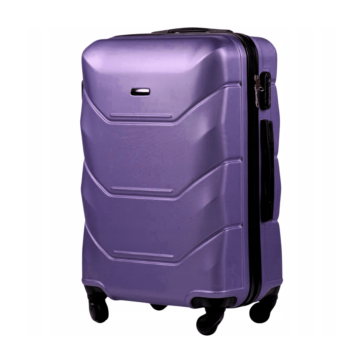 Walizka twarda duża UNLIMITED MGN01 L SILVER PURPLE 97 l