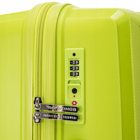 Walizka WINGS duża polipropylen PAPROCKI&BRZOZOWSKI CKT01 M GREEN 63L