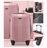 Walizka WINGS twarda duża ABS KST01 L BLACK 97 l