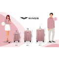WALIZKA WINGS DUŻA 28" ABS 4 KOŁA KST01 L DARK BLUE 97L BLUE