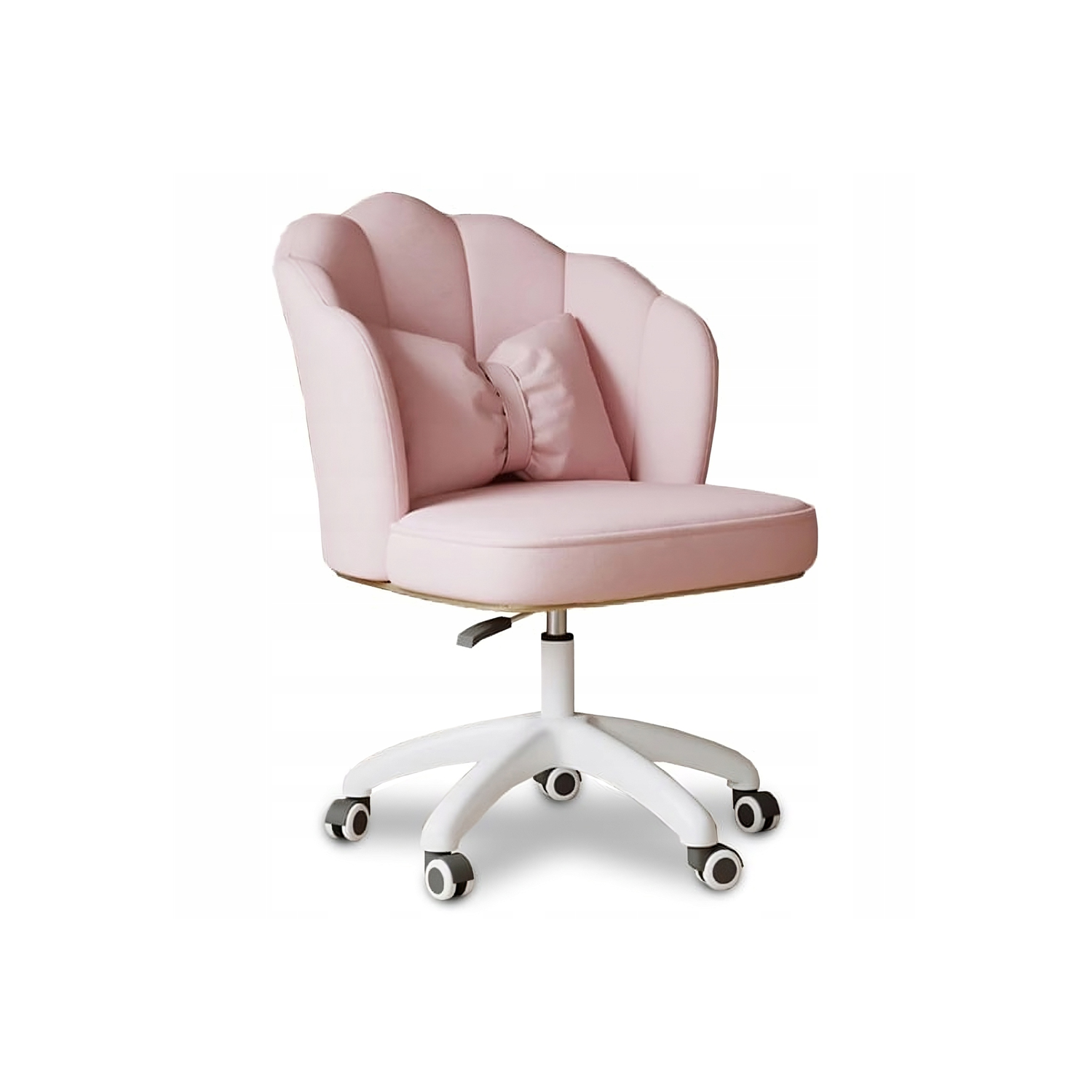 Obrotowy fotel biurowy, krzesło do pracowni, dla dziecka BUENO RÓŻOWE