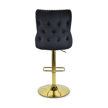 Hoker barowy,do kuchni, salonu, pokoju, elegancki LORD VELVET CZARNY GL