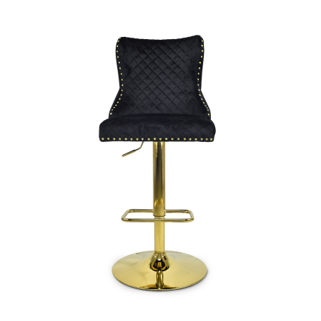 Hoker barowy,do kuchni, salonu, pokoju, elegancki LORD VELVET CZARNY GL