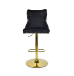 Hoker barowy,do kuchni, salonu, pokoju, elegancki LORD VELVET CZARNY GL