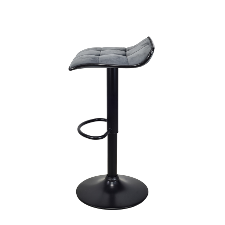 Hoker barowy, kuchenny, VIA VELVET CIEMNOSZARY BL