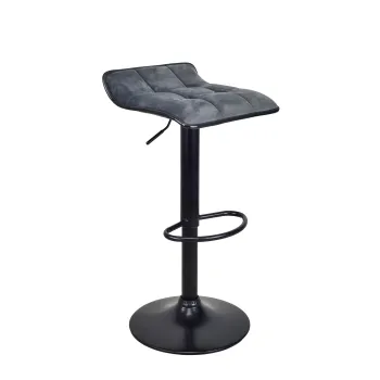 Hoker barowy, kuchenny, VIA VELVET CIEMNOSZARY BL