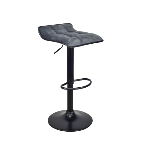 Hoker barowy, kuchenny, VIA VELVET CIEMNOSZARY BL